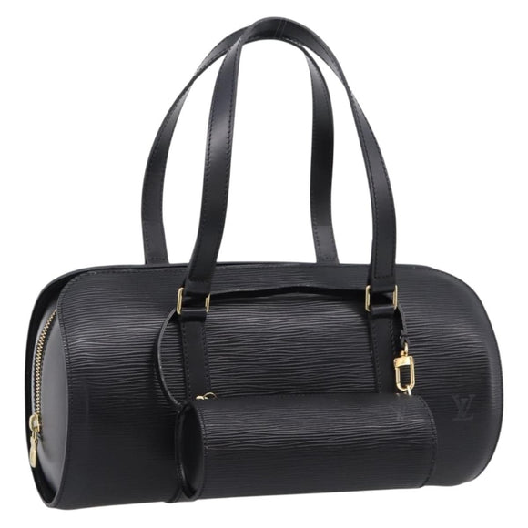 LOUIS VUITTON Epi Soufflot Hand Bag Black M52222 LV Auth 203679V
