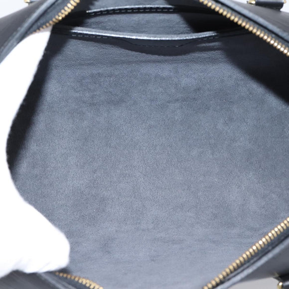 LOUIS VUITTON Epi Soufflot Hand Bag Black M52222 LV Auth 203679V