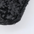 BOTTEGA VENETA INTRECCIATO Shoulder Bag Leather Black Auth 203683-15