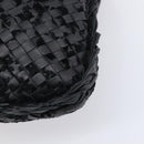 BOTTEGA VENETA INTRECCIATO Shoulder Bag Leather Black Auth 203683-17