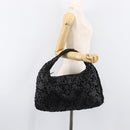 BOTTEGA VENETA INTRECCIATO Shoulder Bag Leather Black Auth 203683-23