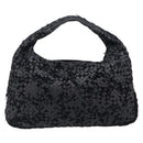 BOTTEGA VENETA INTRECCIATO Shoulder Bag Leather Black Auth 203683-2