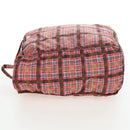PRADA Eco Bag Nylon Pink Silver Auth 203684A-3