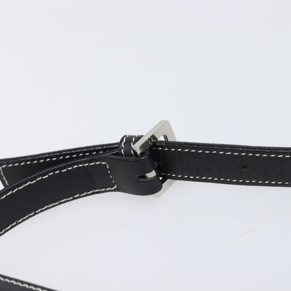 BURBERRY Shoulder Bag Canvas Gray Silver Auth 203686A