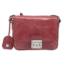 Miu Miu Shoulder Bag Vitellolux Pink Silver Auth 203688A-13