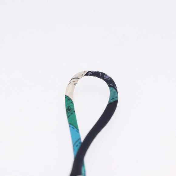 HERMES Petit Ash Bag Charm Silk Green Auth 203690M