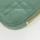 Christian Dior Cannage Chain Shoulder Phone Pouch Lamb Skin 2way Auth 203691V-17