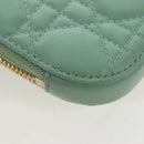 Christian Dior Cannage Chain Shoulder Phone Pouch Lamb Skin 2way Auth 203691V-18
