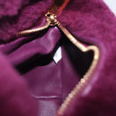 BOTTEGA VENETA Jody Mini Hand Bag Shearing Purple Gold Auth 203692M-19