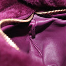 BOTTEGA VENETA Jody Mini Hand Bag Shearing Purple Gold Auth 203692M-20