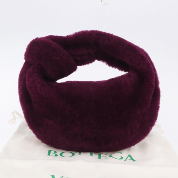 BOTTEGA VENETA Jody Mini Hand Bag Shearing Purple Gold Auth 203692M