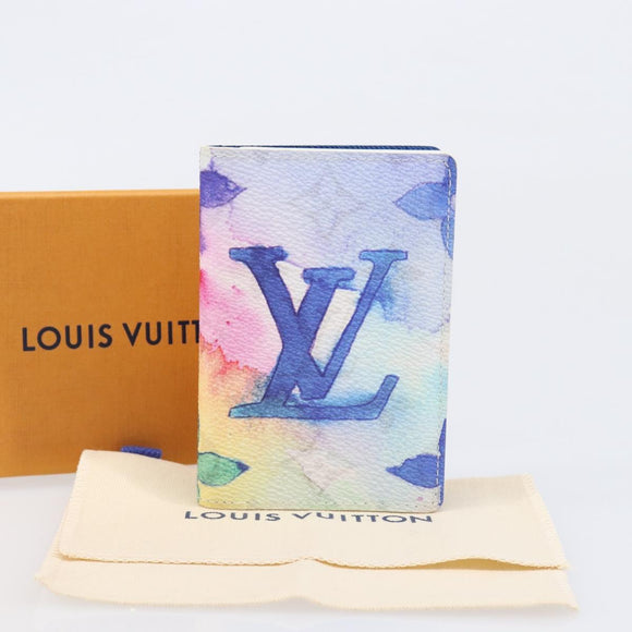 LOUIS VUITTON Watercolor Organizer De Poch Card Case M80456 LV Auth 203695SAM