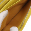 PRADA Long Wallet Safiano Leather Yellow Silver Auth 203700M-27