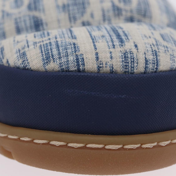 Christian Dior Snow Shoes Trotter Canvas Blue Auth 203701M