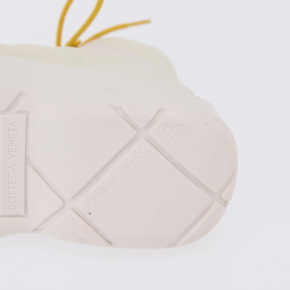 BOTTEGA VENETA Paddle Bomber Boule Shoes Nylon 36 Ivory Auth 203702M