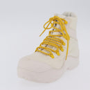 BOTTEGA VENETA Paddle Bomber Boule Shoes Nylon 36 Ivory Auth 203702M-24