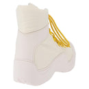 BOTTEGA VENETA Paddle Bomber Boule Shoes Nylon 36 Ivory Auth 203702M-3