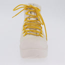 BOTTEGA VENETA Paddle Bomber Boule Shoes Nylon 36 Ivory Auth 203702M-34