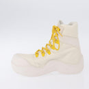 BOTTEGA VENETA Paddle Bomber Boule Shoes Nylon 36 Ivory Auth 203702M-6