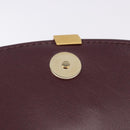 SAINT LAURENT Voltaire Shoulder Bag Patent Leather Bordeaux Gold Auth 203703SAV-16
