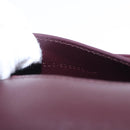 SAINT LAURENT Voltaire Shoulder Bag Patent Leather Bordeaux Gold Auth 203703SAV-23