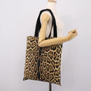 SAINT LAURENT Tote Bag Canvas Beige Auth 203704A-17