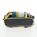 LOEWE Tote Bag Wool 2way Blue Silver Auth 203705M-5