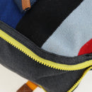 LOEWE Tote Bag Wool 2way Blue Silver Auth 203705M-19