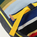LOEWE Tote Bag Wool 2way Blue Silver Auth 203705M-21