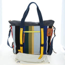 LOEWE Tote Bag Wool 2way Blue Silver Auth 203705M-12