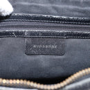 BURBERRY Nova Check Shoulder Bag Canvas Beige Silver Auth 203707-16