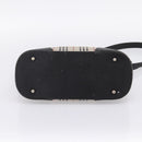 BURBERRY Nova Check Shoulder Bag Canvas Beige Silver Auth 203707-9