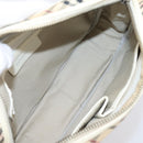 BURBERRY Nova Check Shoulder Bag Canvas Beige Silver Auth 203708-17