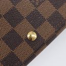 LOUIS VUITTON Porte Monnaie Billets Tresor Wallet N61730 LV Auth 203710V-17