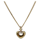 Christian Dior Necklace Metal Gold Tone Auth 203714-1