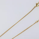 Christian Dior Necklace Metal Gold Tone Auth 203714-6