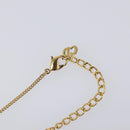 Christian Dior Necklace Metal Gold Tone Auth 203714-7