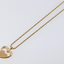 Christian Dior Necklace Metal Gold Tone Auth 203715-10