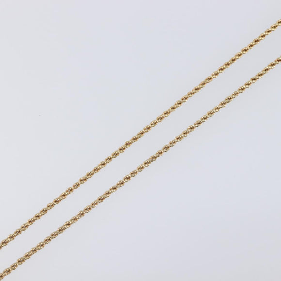 Christian Dior Necklace Metal Gold Tone Auth 203715