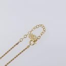 Christian Dior Necklace Metal Gold Tone Auth 203715-13