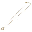 Christian Dior Necklace Metal Gold Tone Auth 203715-2