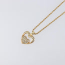 Christian Dior Necklace Metal Gold Tone Auth 203715-3