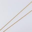 Christian Dior Necklace Metal Gold Tone Auth 203715-5