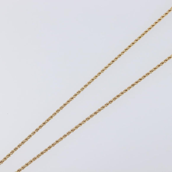 Christian Dior Necklace Metal Gold Tone Auth 203715
