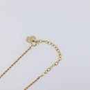 Christian Dior Necklace Metal Gold Tone Auth 203715-7