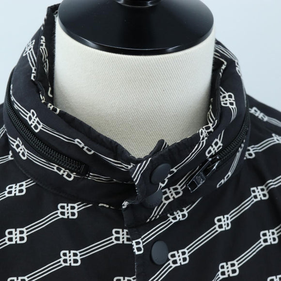 BALENCIAGA Short Sleeve Shirt Cotton 39 Black Auth 203728M