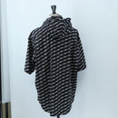 BALENCIAGA Short Sleeve Shirt Cotton 39 Black Auth 203728M-9