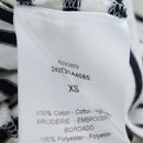 Christian Dior Short Sleeved T Shirt Cotton XS White Auth 203729M-15