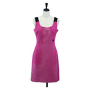 LOUIS VUITTON Tank Dress One Piece Dress Shirt Nylon 38 Pink LV Auth 203730M-1