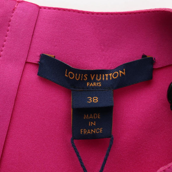 LOUIS VUITTON Tank Dress One Piece Dress Shirt Nylon 38 Pink LV Auth 203730M
